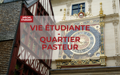 Vie étudiante – quartier Pasteur à Rouen